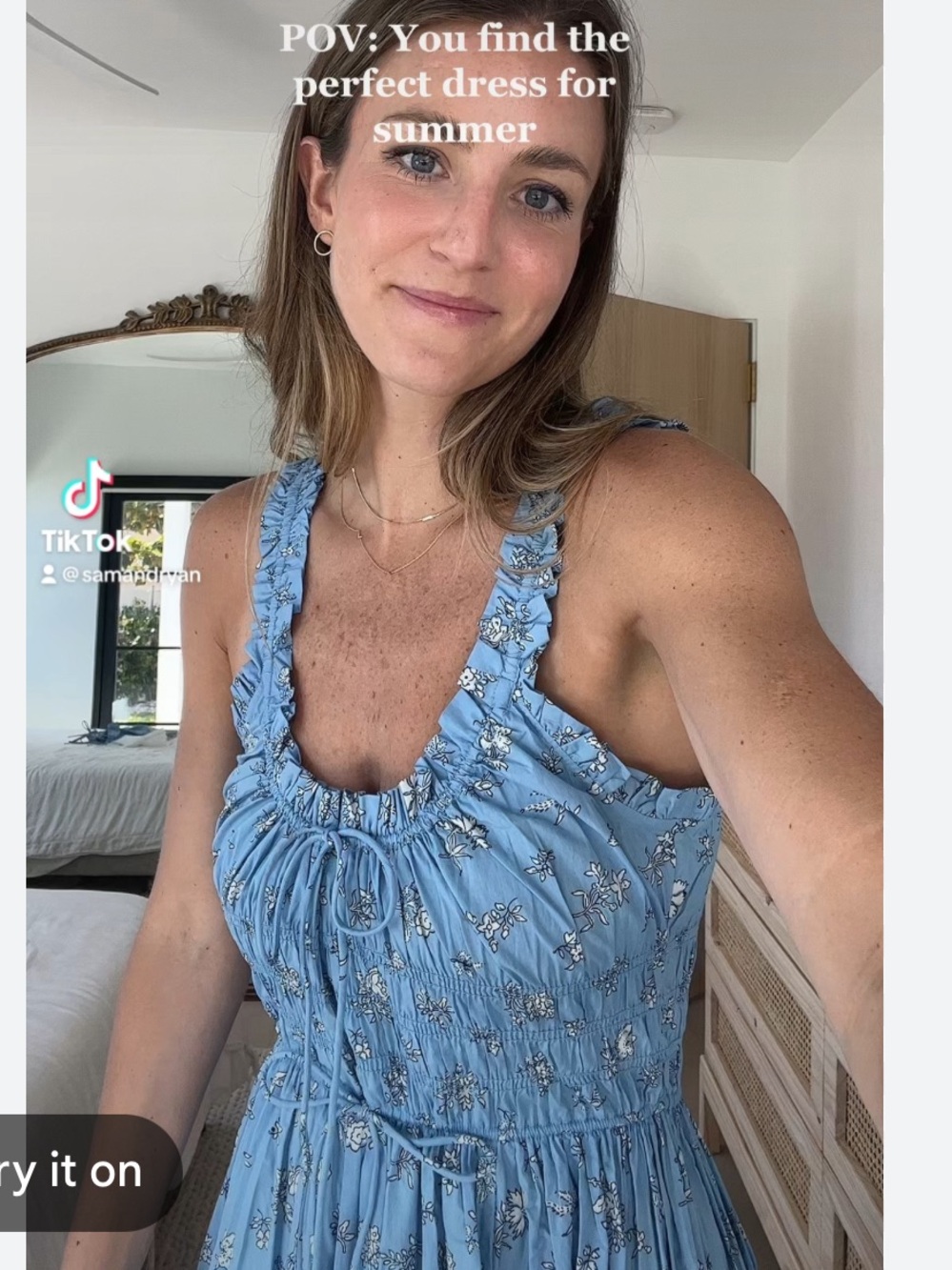 DΓ΄en Emmaretta Dress in Sky Bouton de Rose